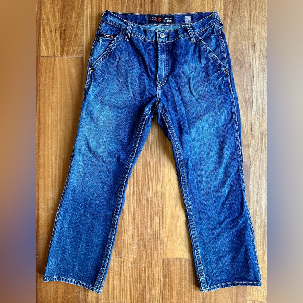 Ariat Mens FR M4 Low Rise Boot Cut Jean Size 33x30 Flame Resistant Workwear
